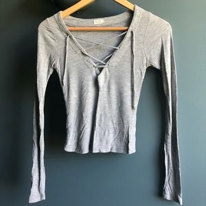 Brandy Melville (John Galt) grey long sleeve
